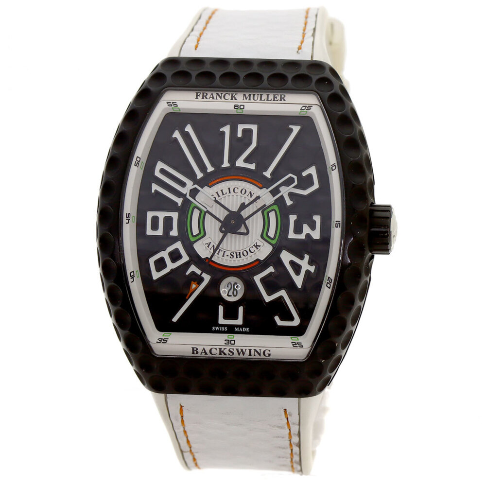 Franck Muller V45SCDT Golf Vanguard Backswing Watch, Titanium/Rubber, Men's